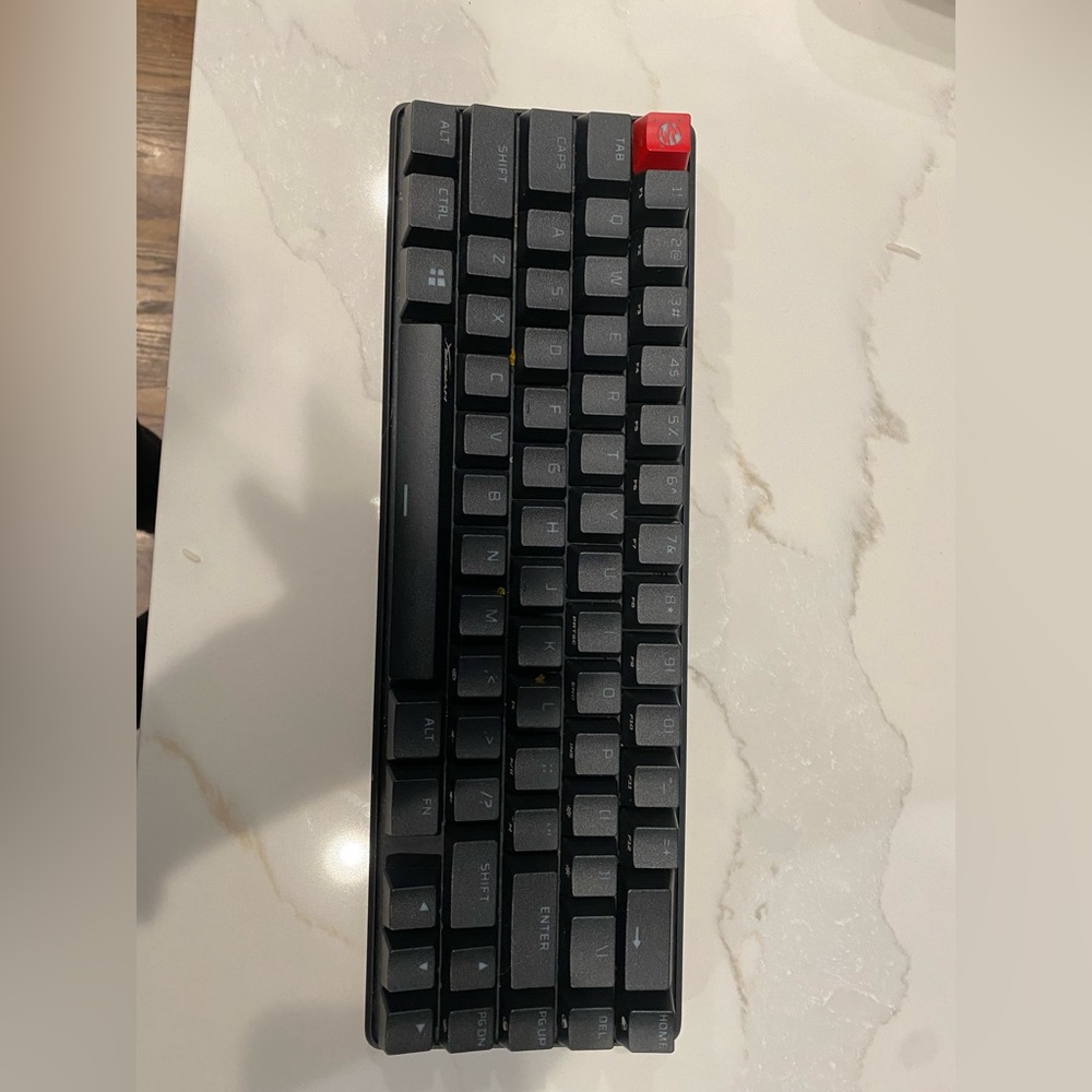 Black gaming keyboard
